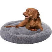 Paco Home Pluche donut Fifi 120cm grijs
