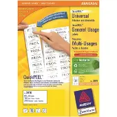 Avery Zweckform Universal-Etiketten 3670, ultragrip, 64 x 36 mm, 2100 Stück
