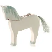 Ostheimer Paard Schimmel Wit Houtgesneden