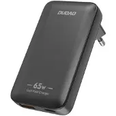 Dudao A65Q Adapter, 65 Watt, GaN, 1x USB-C + 1x USB-A, wit