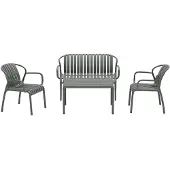 Garden Impressions Jade loungeset 4-delig - stone groen