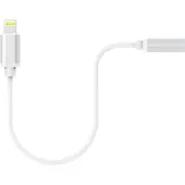 XLayer 214355 1 x Apple Lightning male naar 1 x 3.5mm jack adapter Wit