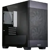 Lian Li Lancool 205, Midi-tower, computerbehuizing, zwart, micro ATX, Mini-ITX, staal, gehard glas, 16 cm
