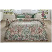 Pip studio Dekbedovertrek Pavoni Gebroken wit Percal-260 x 200 / 220 cm | Extra Breed