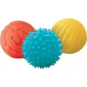 Ludi - 3 Sensorische ballen - Met verschillend Relief - Sensorisch speelgoed - Motorisch speelgoed - Peuter speelgoed