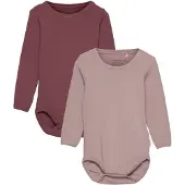 Minymo - Kid's Body L/S (2-Pack) - Ondergoed 50, roze