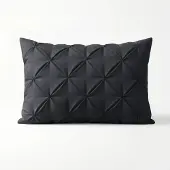 Sleeptime Microvezel Pintuck kussensloop 60x70 cm - Antraciet - Per 2 stuks