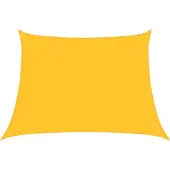 Syfax Zonnezeil 160 g/m² trapezium 4/5x3 m HDPE geel