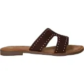 Lazamani Huisschoenen 'Lina' donkerbruin