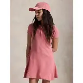 Ralph Lauren Licht uitlopend polojurk van katoenmix