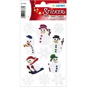 Herma Stickers De Mencen van de sneeuw, glitter - 10 stuks
