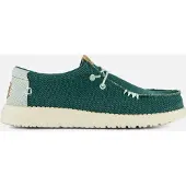 HeyDude Instapper Men Wally Braided Deep Green / Harbor Grey-Schoenmaat 42