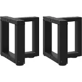 vidaXL Salontafelpoten 2 st T-vormig 30x25x(30-31) cm staal zwart