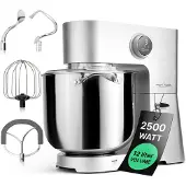 ProfiCook keukenmachine met extra grote (XXL) kom van 12 liter | Knedermachine met een krachtige, duurzame motor van 2500W | Metalen aandrijving en LED-display | PC KM 1254