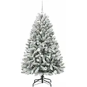 vidaXL Kunstkerstboom 150 cm 150 LED's Warmwit PVC en Staal
