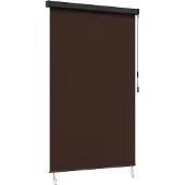 vidaXL Rolgordijn Bruin 140 x 250 cm Stof en Aluminium