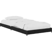 vidaXL Bedframe Zwart eiken 80 x 200 cm Bewerkt hout