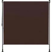 vidaXL Buitenzonwering Rolgordijn Bruin 100 x 270 cm