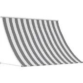 vidaXL Zonnescherm Antraciet en Wit 350 x 150 cm