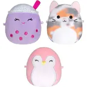 Jazwares MICROMALLOWS - 3 Pack Plush Squishmallows (Piper, Niamh, Tahoe) 6cm