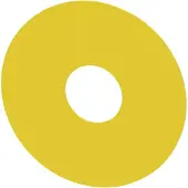Siemens Noodstop Achterplaat 75mm Geel - 3SU19000BC310AA0 [2 Stuks]