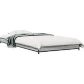 vidaXL Bedframe Grijs Sonoma 80 x 200 cm Bewerkt hout