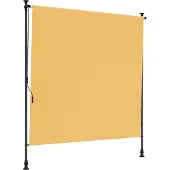 vidaXL Buitenzonwering Rolgordijn Zand 120 x 270 cm