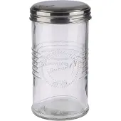 Aps Suikerdispenser OLD FASHIONED, glas/roestvrij staal, Opbergblikken, Wit