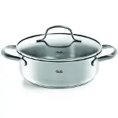 Fissler San Francisco Kookpan Laag met Glazen Deksel - 1L - Ø 16cm