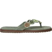 Lazamani Mey Toe Rounds Slippers Groen | Maat: 37