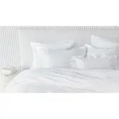 Beddinghouse Dekbedovertrek Blanca White Satijn-140 x 200 / 220 cm | 1-Persoons