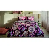 Oilily Dekbedovertrek Ruby Sits Multi Katoensatijn-260 x 200 / 220 cm | Extra Breed