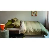 Beddinghouse Dekbedovertrek Carter Groen Lyocell-240 x 200 / 220 cm | Lits-Jumeaux