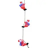 Deuba Kerstversiering Kerstfiguren LED Acryl Kerstman Trio