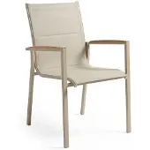 Tierra Outdoor Eettafelstoel Foxx Beige / Naturel