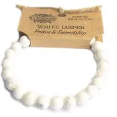 Ancient Wisdom Power Armband - Witte Jaspis