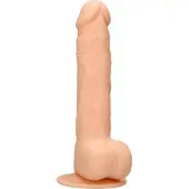 Realrock Real Rock - Silicone Dildo met Ballen - huidskleur - 24 cm