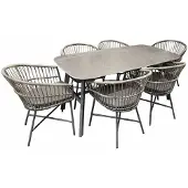 Oosterik Home Diningset Cossato Biella Grey