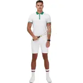Vieux Jeu Tennisbroek Men Theo Short White-XL