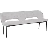MUST Living Bloom eetkamerbank polyester polaris lichtgrijs 190cm