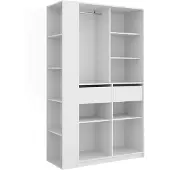 Vicco Elmo Kledingopslagkast – 50 x 200 cm Set van 2 Wit