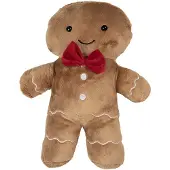 Clayre & Eef Sierkussen Gingerbread man 20x5x35 cm Bruin Polyester