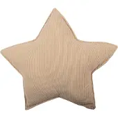 Clayre & Eef Sierkussen Ster 53x5x53 cm Beige Polyester