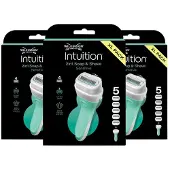 Wilkinson 3x Intuition 2in1 Soap And Shave Scheersysteem + Navulmesjes Xl 5 Stuks