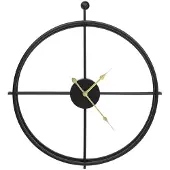 vidaXL Wandklok 52 cm ijzer zwart