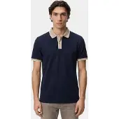 Scotland Blue poloshirt v-hals donkerblauw