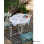 Vervaco - Tafelkleed kit - Bloempjes - PN-0170740 - Borduren - Borduurpakket - Borduurpakket volwassenen - Borduurpakket kind