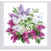Riolis Geteld Cross Stitch Kit 15.75"X15.75"-Lilac Blossoms (10 Count)-R2030