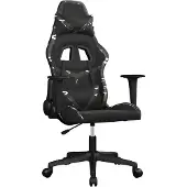 vidaXL Massage gamestoel kunstleer zwart en camouflage