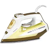 G3ferrari G3 Ferrari VISIR, stoomstrijkijzer, strijkplaat van roestvrij staal, bruin, wit, geel, 0,3 liter, handmatig, 15 gram/minuut